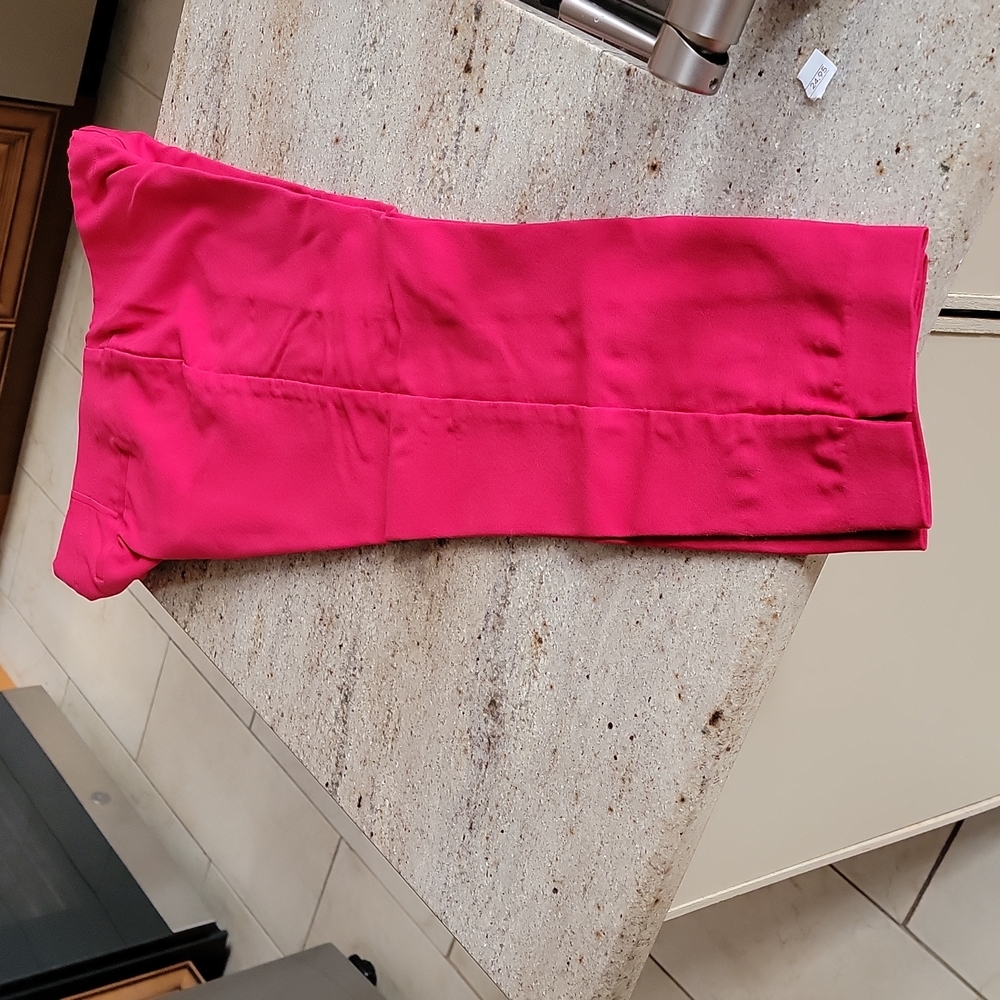 Vibrant Reddish Pink Pants. Size 6. Like New.